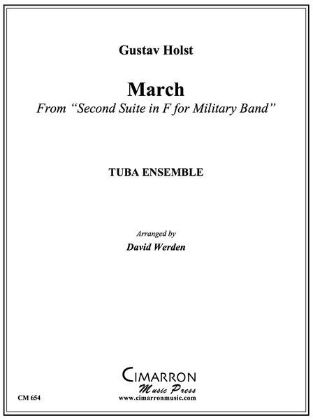 March From Military Suite In F : For Six-Part Tuba-Euphonium Ensemble arranged by David Werden.