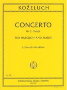 Concerto In C Major : For Bassoon and Piano (With Cadenzas by M. Turkovic) (Sharrow).