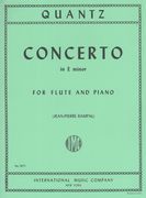 Concerto In E Minor : For Flute and Piano / edited by Jean-Pierre Rampal.