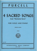 Four Sacred Songs (From Harmonia Sacra) : For High Voice and Piano / ed. by Sergius Kagen.