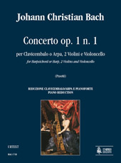 Concerto, Op. 1 No. 1 : For Harpsichord Or Harp, 2 Violins and Violoncello - Piano reduction.
