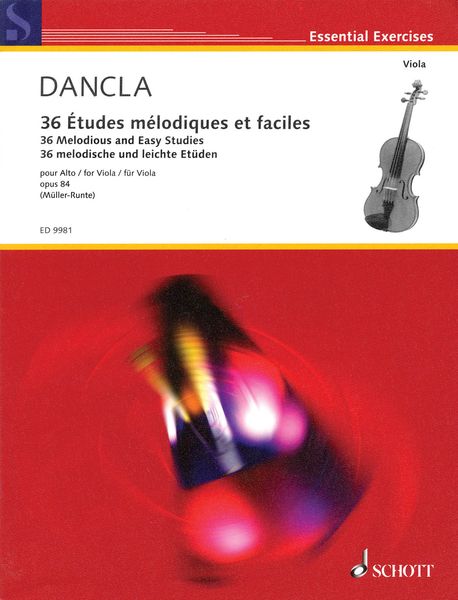 36 Etudes Melodiques Et Faciles, Op. 84 : Pour Alto / transcribed by Julia and Martin Müller-Runte.