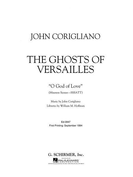 Ghosts Of Versailles - O God Of Love (Miserere Sextet - SSSATT).