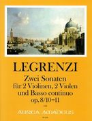 Zwei Sonaten, Op. 8 Nos. 10-11 : Für 2 Violinen, 2 Violen Und Basso Continuo.