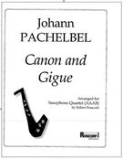 Canon and Gigue : For Saxophone Quartet (AAAB).