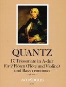 17. Triosonate A-Dur : Für 2 Flöten (Flöte Und Violine) Und Basso Continuo / Ed. Horst Augsbach.