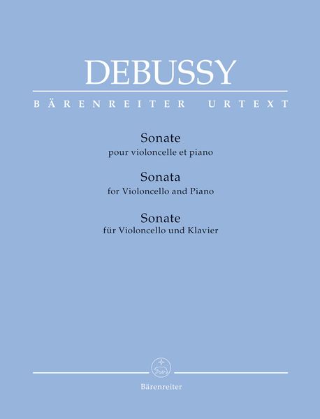Sonate : Pour Violoncelle Et Piano / Edited By Regina Beck And Douglas Woodfull-Harris.