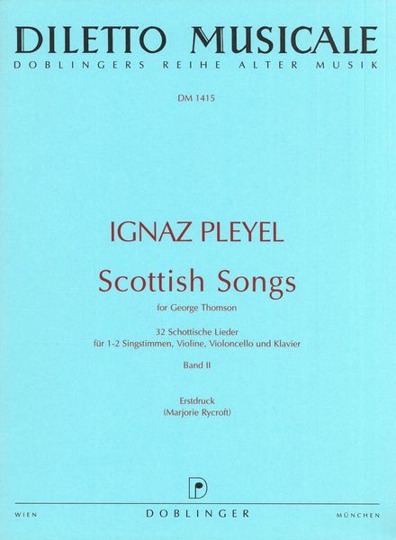 Scottish Songs : Für 1-2 Singstimmen, Violine, Violoncello und Klavier, Band 2.