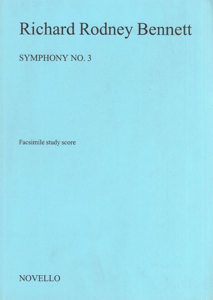 Symphony No. 3 (1987) : Facsimile Study Score.