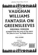 Fantasia On Greensleeves : For Orchestra.