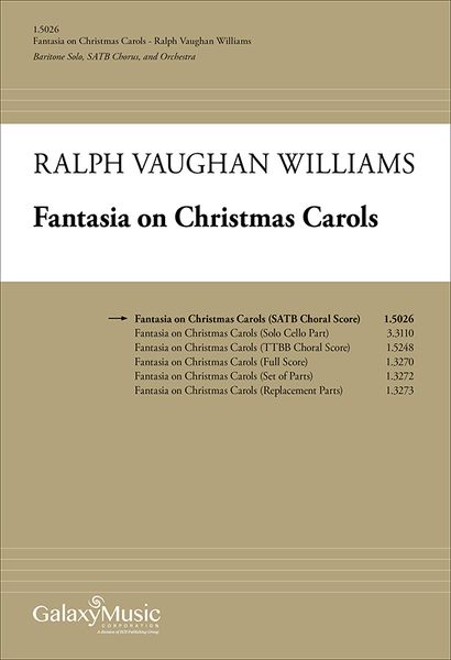 Fantasia On Christmas Carols : For Baritone Solo, SATB and Orchestra.