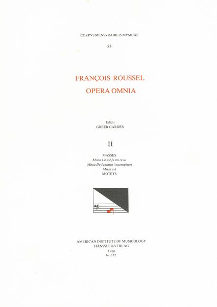 Opera Omnia, Vol. 2 / edited by Greer Garden.