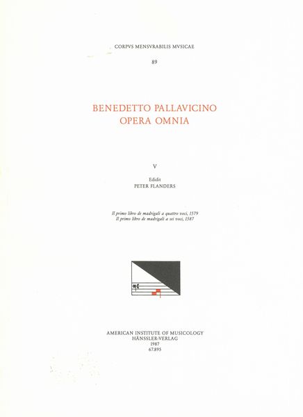 Opera Omnia, Vol. 5 : Primo Libro De Madrigali A Quattro Voci/Primo Libro A Sei Voci.