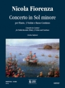 Concerto In G Minor : Per Flauto, 3 Violini E Basso Continuo / Ed. Vera Alcalay & Stefano Bagliano.