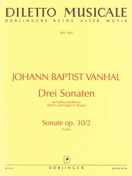 Three Sonatas For Violin and Piano : Sonata In Eb Major, Op. 30/2.