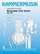 Serenade Tres Facile, Op. 55 : For Violin And Guitar / Edited By Andreas Grün.