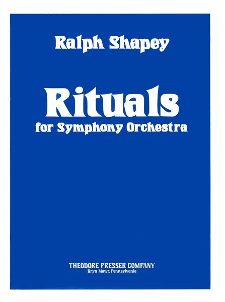 Rituals : For Symphony Orchestra (1959).