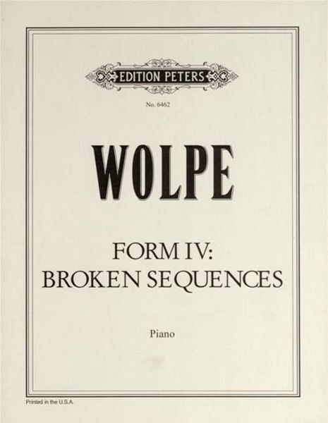 Form IV : Broken Sequences : For Piano.