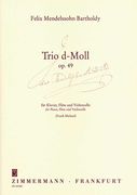 Trio In D Minor, Op. 49 : For Flute, Cello and Piano.