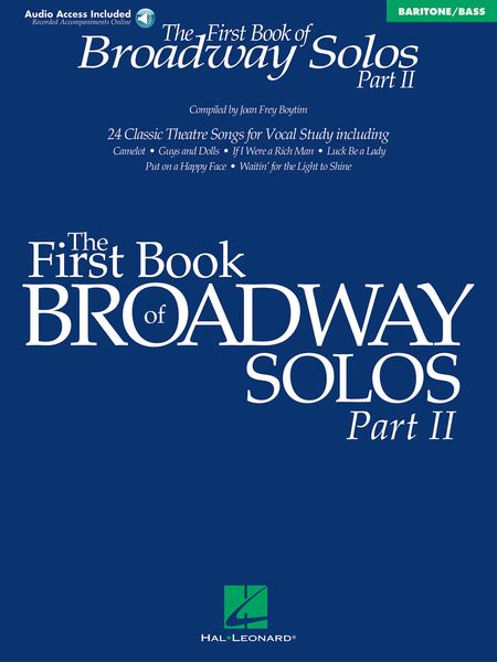 First Book of Broadway Solos, Part II : For Baritone/Bass.
