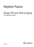 Songs Of Love and Longing : For Soprano and Piano.