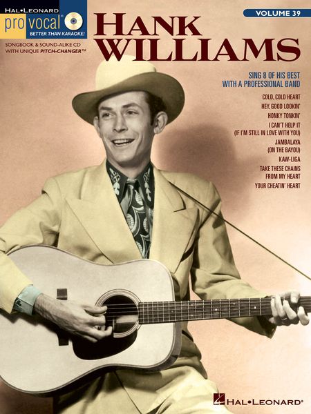 Hank Williams : Sing 8 Of His Best With A Professional Band - Men's Edition.