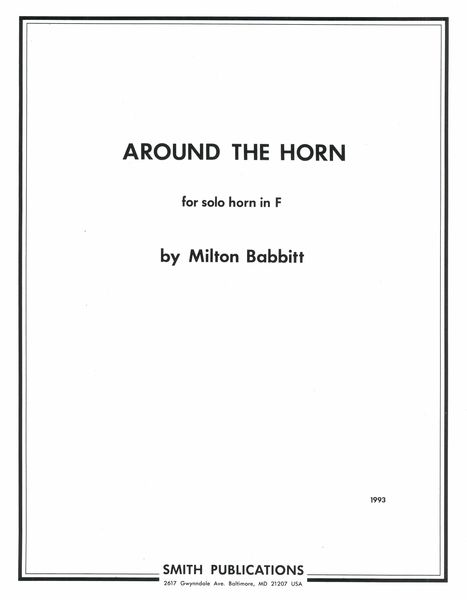 Around The Horn : For Solo Horn In F (1993).