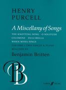 Miscellany Of Songs : For One Or Two Voices and Piano / Realised by Benjamin Britten.