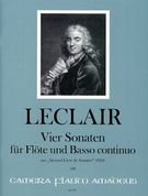 Vier Sonaten Für Flöte Und Basso Continuo Aus Second Livre De Sonates (1743) / Ed. Yvonne Morgan.