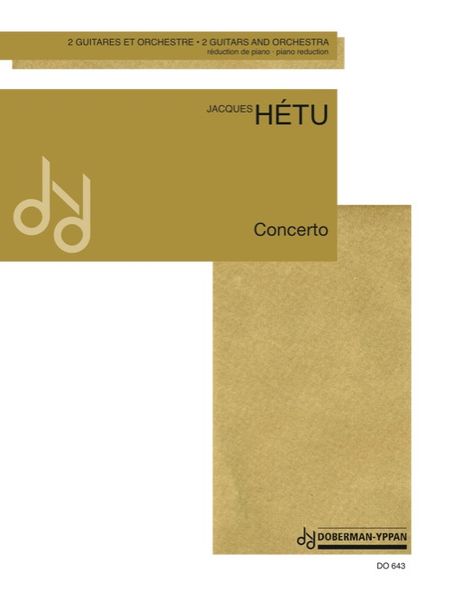 Concerto : For 2 Guitars and Orchestra - Piano reduction. Avance.