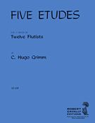 Five Etudes : For A Group Of Twelve Flutes.