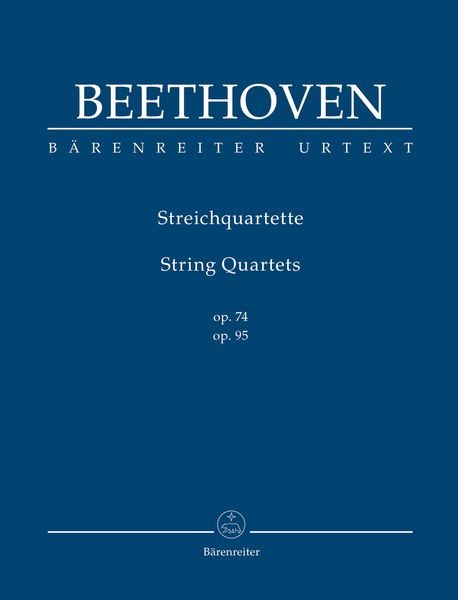 Streichquartetts Op. 74 und 95 / edited by Jonathan Del Mar.