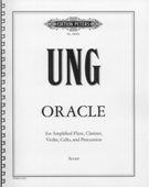 Oracle : For Amplified Flute, Clarinet, Violin, Cello and Percussion (2004).