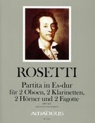 Partita In Es-Dur : Für 2 Oboen, 2 Klarinetten, 2 Hörner Und 2 Fagotte / Edited By Helmut Scheck.