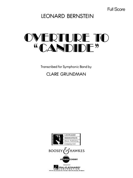 Overture To Candide : For Concert Band.