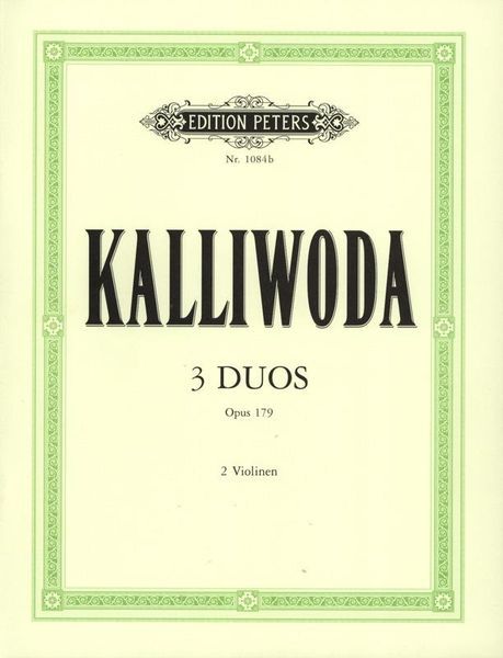 Violin Duos (3), Op. 179 : For 2 Violins.