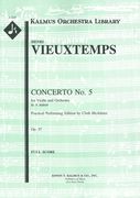 Concerto No. 5 In A Minor, Op. 37 (Gretry) : For Violin and Orchestra.