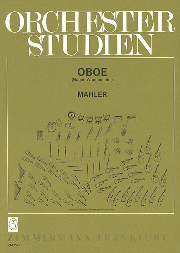 Orchesterstudien (Mahler) : For Oboe / Ed. by Hagen Wangenheim.