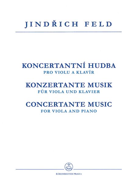 Concertante Music : For Viola and Piano.