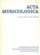 Acta Musicologica, Vol. XLIV, Fasc. II.