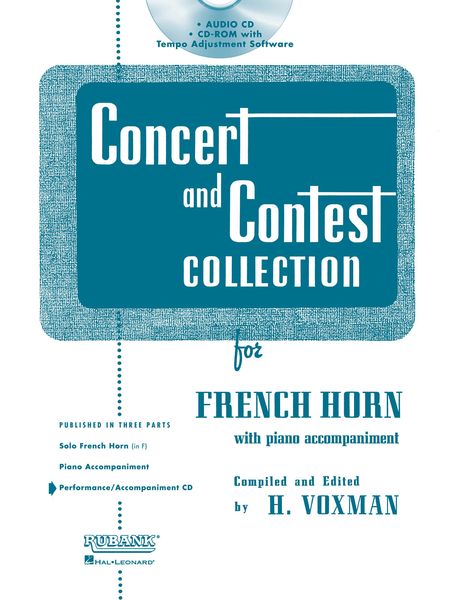 Concert And Contest Collection : For French Horn / Compiled By H. Voxman.