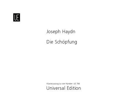 Creation : Piano Score For 4 Hands by Alexander Zemlinsky.