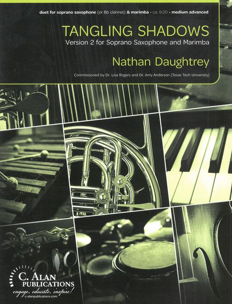 Tangling Shadows (Version 2) : For Soprano Saxophone (Or B Flat Clarinet) And Marimba.