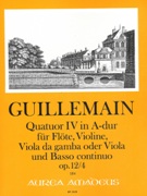 Quatuor IV In A-Dur, Op. 12, 4 : Für Flöte, Violine, Viola Da Gamba Oder Viola & Basso Continuo.