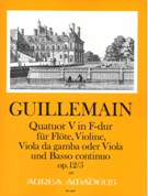 Quatuor V In F-Dur, Op. 12, 5 : Für Flöte, Violine, Viola Da Gamba Oder Viola & Basso Continuo.