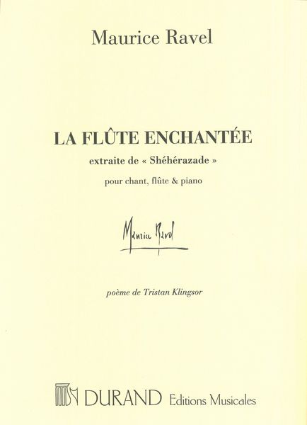 Flute Enchantee (Extrait De Sheherazade) : Pour Chant, Flute Et Piano.