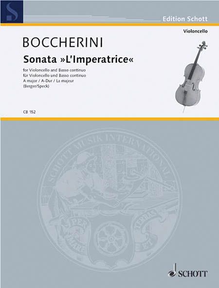 Sonata, l'Imperatrice, In A Major : For Violoncello and Basso Continuo.