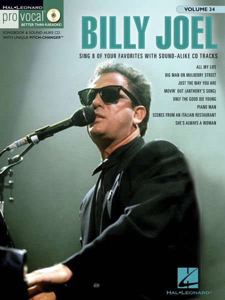 Billy Joel : Sing 8 Of Your Favorites With Sound-Alike CD Tracks - Men's Edition.