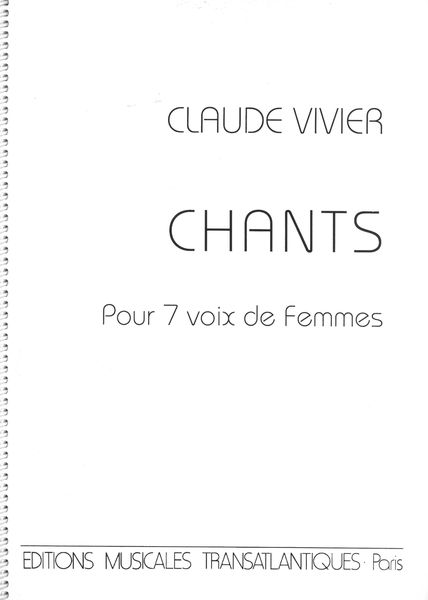 Chants : Pour 7 Voix De Femmes.