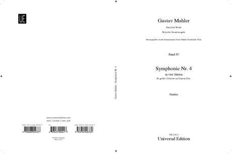 Symphony No. 4 / edited by Erwin Ratz and Karl Heinz Füssl.